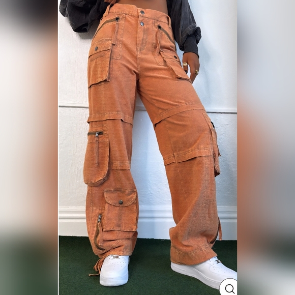 Everyday Chic Pants - Everyday Chic Rust Cargo Pants Oli & Hali XL